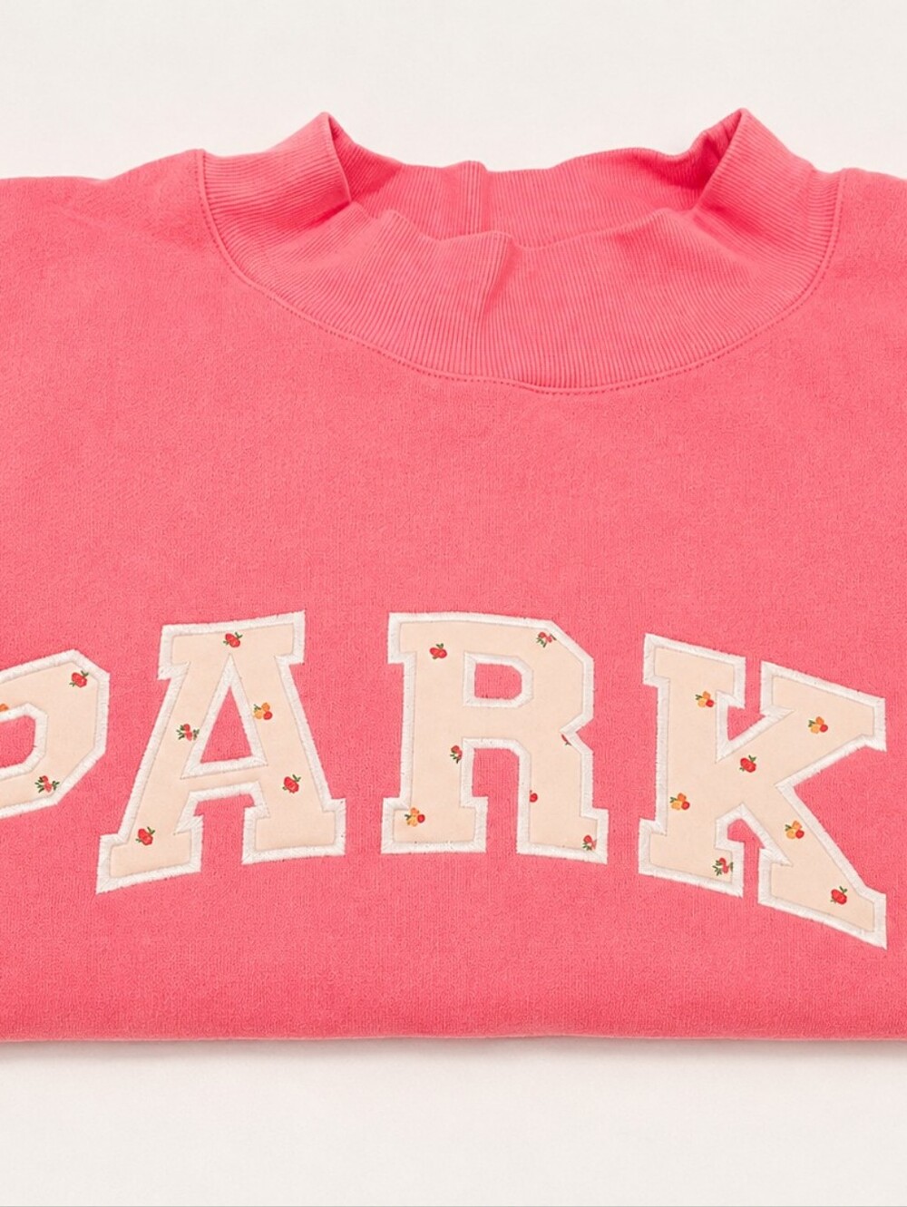Sold Out PARKE Heritage Varsity Mockneck- BLOOM S/M Nwt